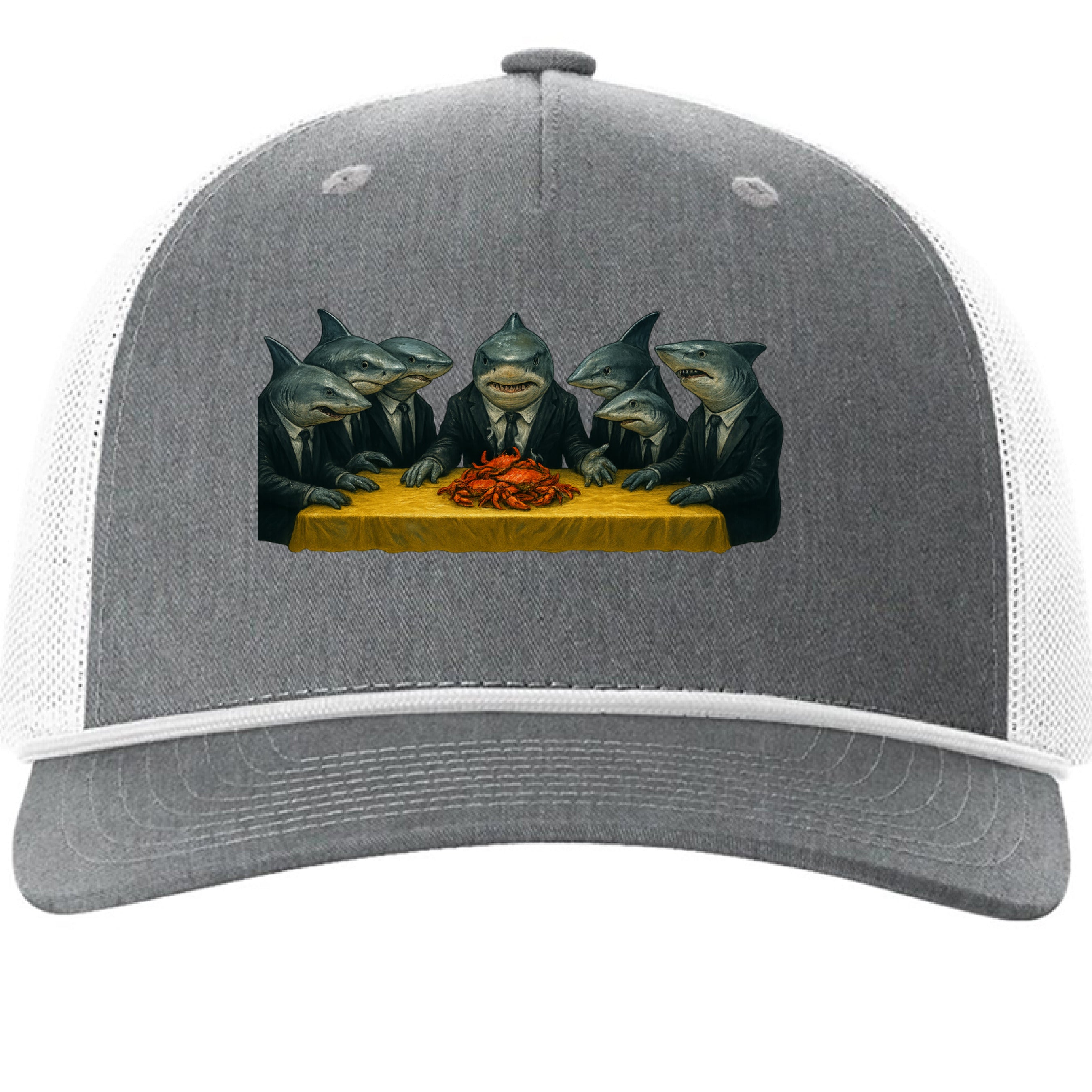 Heather Grey/ White - FRONT
